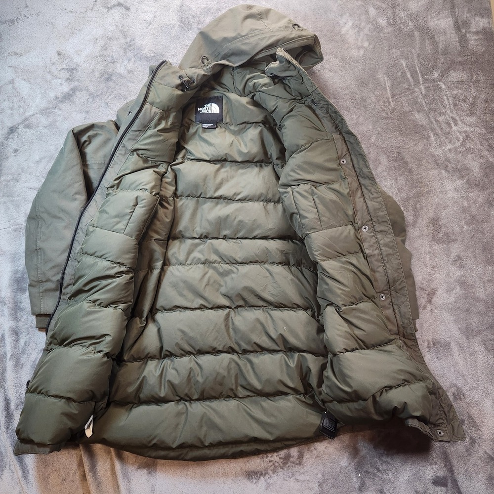 The North Face Parka Womens Small Gray Down Downtown  550‎ Hood Dryvent Gorpcore - Picture 3 of 8
